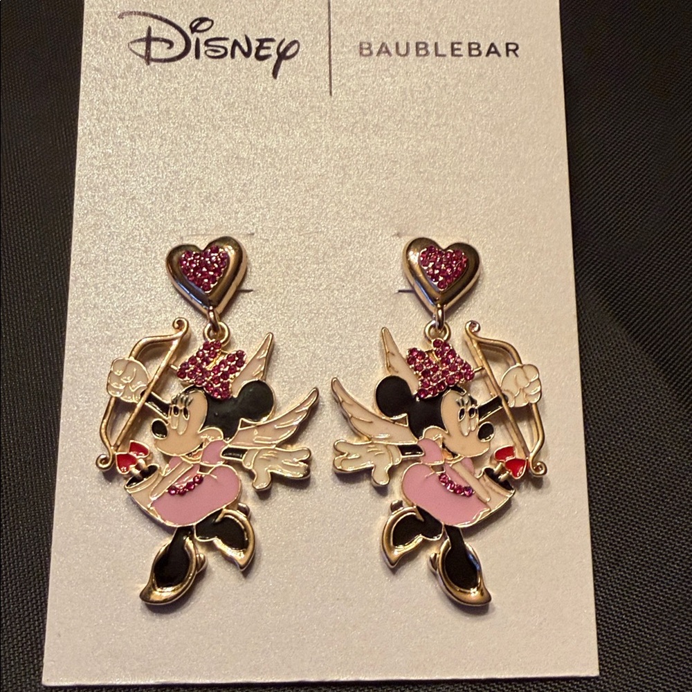 BaubleBar Disney Minnie Mouse Pink and Red Earrings